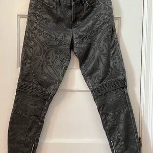All Saints rock star pants.
